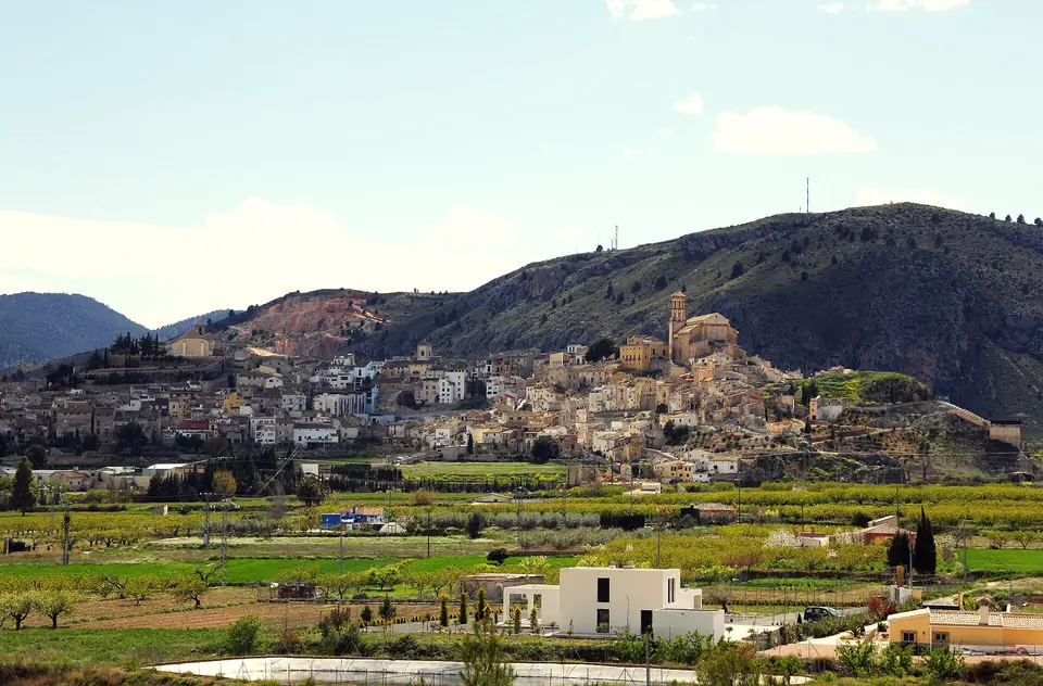 Sierra de Peña Rubia sobre el campo de Cehegín