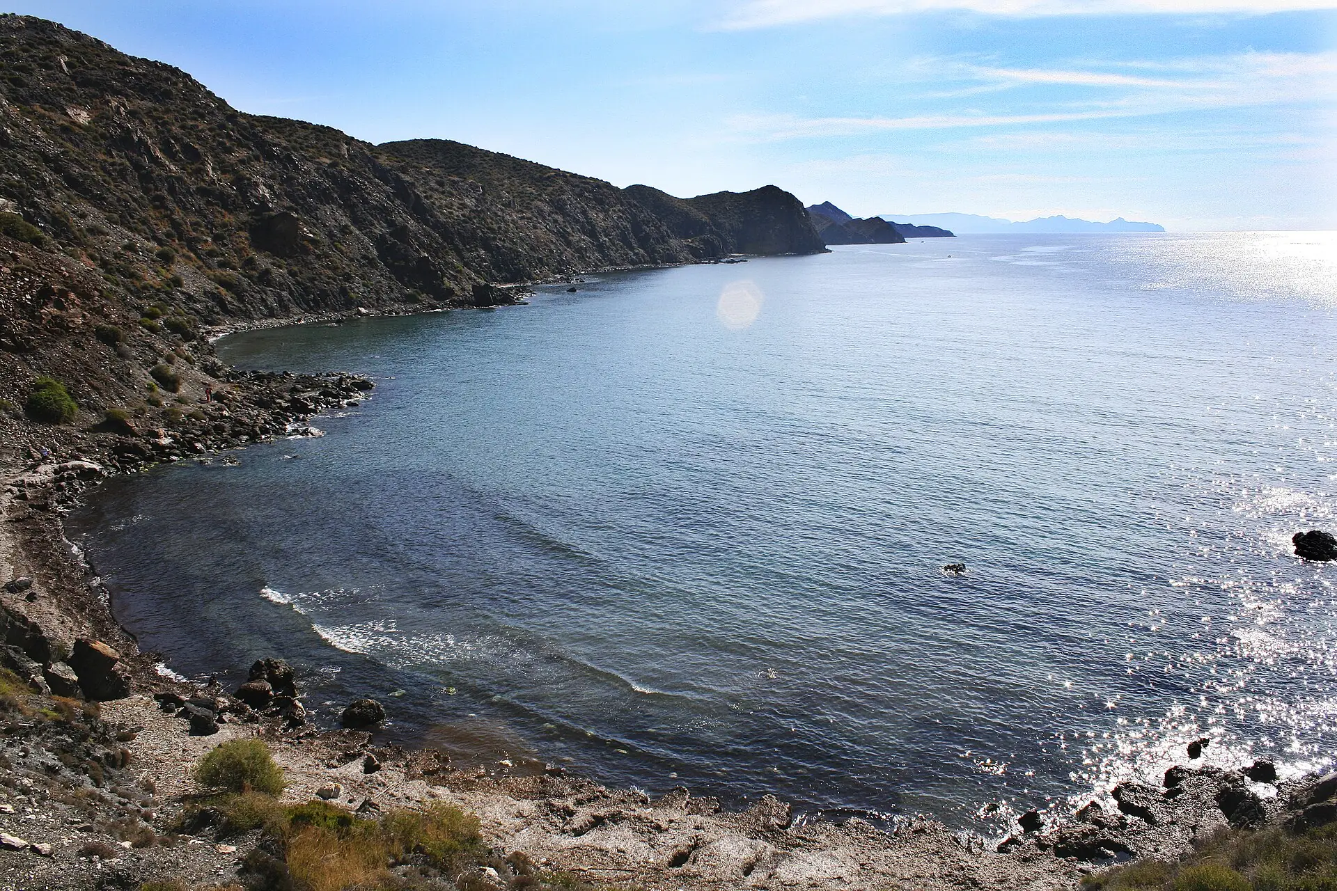 Cala de Puntas de Calnegre, en la costa de Lorca