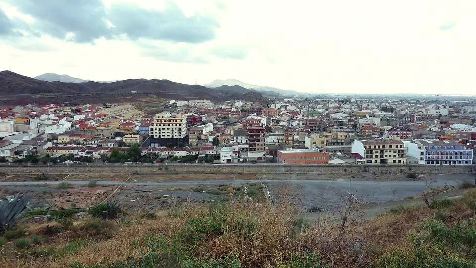 Vista de Puerto Lumbreras desde el cerro del Castellar