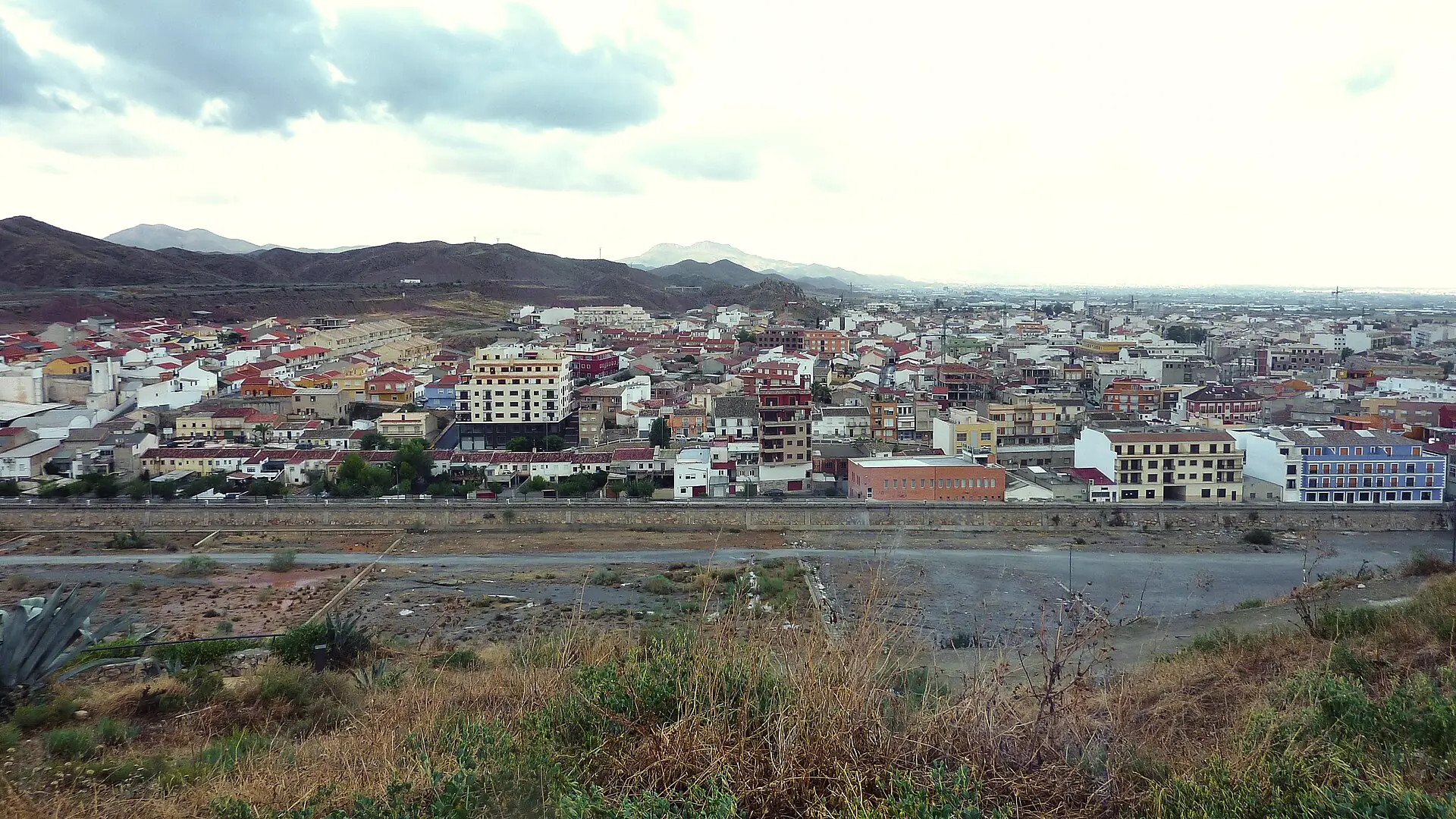 Vista de Puerto Lumbreras desde el cerro del Castellar