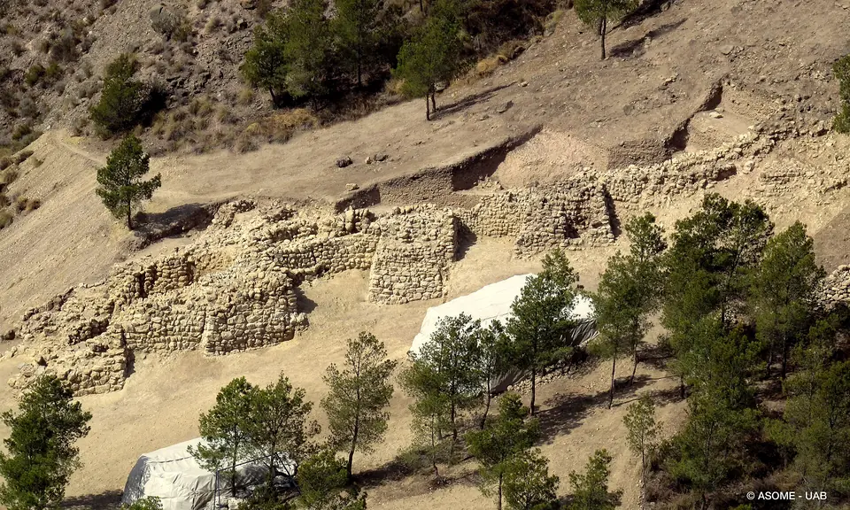 Yacimiento argárico de La Bastida, en un cerro a las afueras de Totana